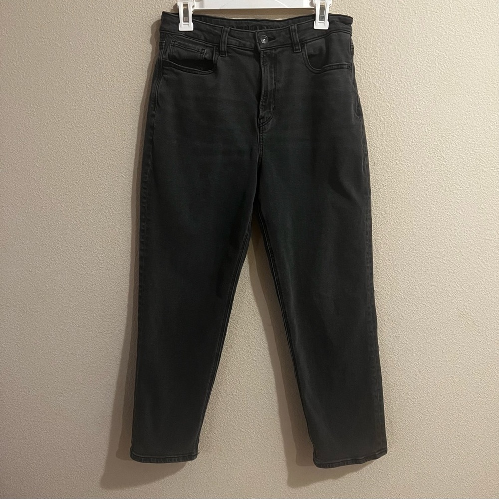 American Eagle STRETCH MOM JEAN IN BLACK